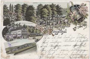 Mittweida-Ringethal. Ortsansichten, kolorierte Ansichtskarte