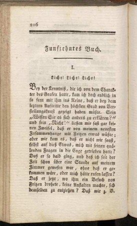 Funfzehntes Buch.