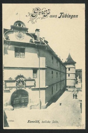 159, Gruss aus Tübingen. Konvikt, östliche Seite.