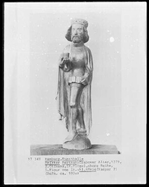 Grabower Altar — linker Flügel, Innenseite: Heilige und Propheten — Heiliger König (Kaspar?)