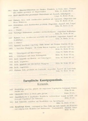 Europäische Kunstgegenstände