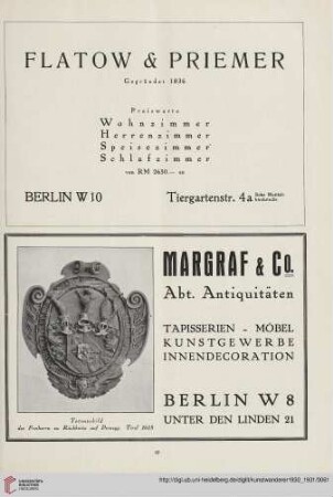 Die Berliner Auktione Figdor / Aus der Kunstwelt / Marc Rosenberg †