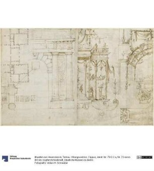 Torbau. Villengrundriss. Cippus