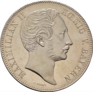 Münze, Doppeltaler, 1854