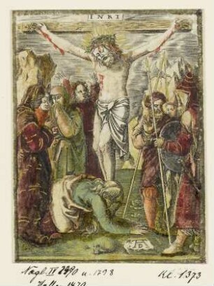 Christus am Kreuz, aus: Nicolò Nelli, "Redemptionis humanae mysteria", Venedig 1568