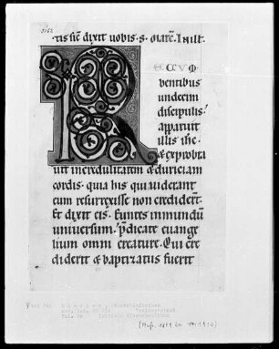 Perikopenbuch — Initiale R (ecombentibus), Folio 10recto