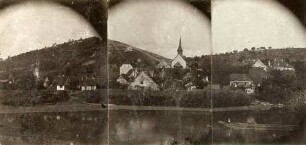Ansicht von Kleinkems vom Rhein aus