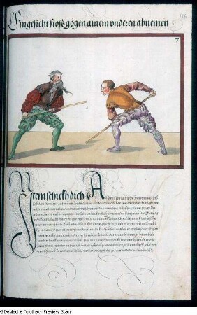 Eingesicht stoß gögen ainem underen abnemen, Blatt 186r