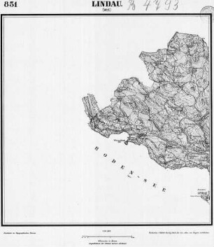 851 Lindau (West) [Topographische Karte von Bayern 1:25.000 (Positionsblätter)]