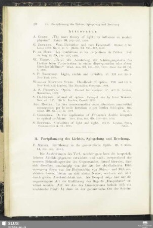 11. Fortpflanzung des Lichtes, Spiegelung und Brechung