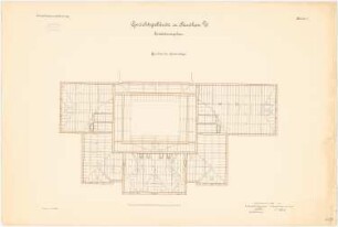 Gericht, Beuthen Erweiterungsbau: Grundriss Sparrenlage 1:100