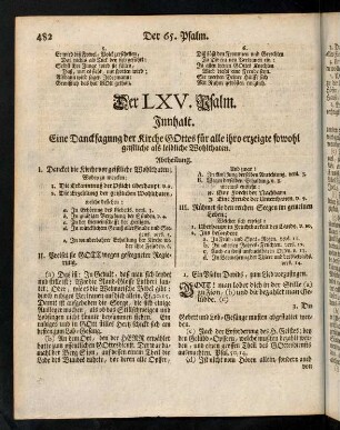 482-491, Der LXV. Psalm