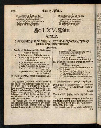 482-491, Der LXV. Psalm