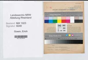 Entnazifizierung Erich Gowin , geb. 18.03.1910 (Kaufm.Angest.)