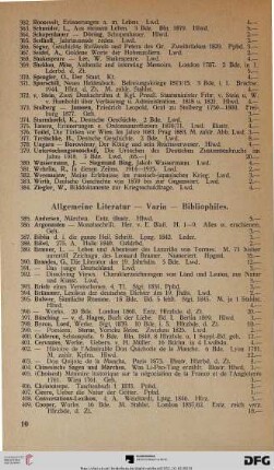Allgemeine Literatur – Varia – Bibliophiles (Nr. 385-573)
