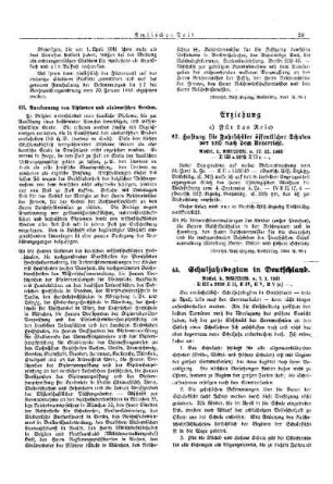 Schuljahrbeginn in Deutschland : [Erziehung] ; [Für das Reich] ; [Amtliche Erlasse] ; [Amtlicher Teil]