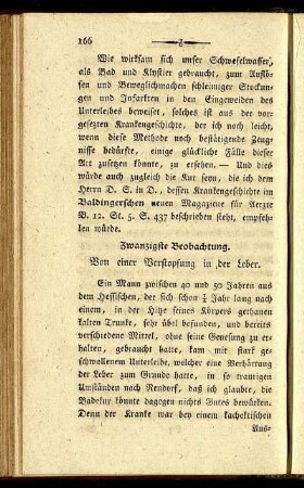 Zwanzigste Beobachtung.