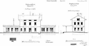 Eislingen (Fils): Empfangsgebäude Ansichten