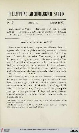 5: Fibule antiche di bronzo