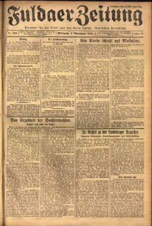 Ausgabe vom Mittwoch, den 03. November 1926.