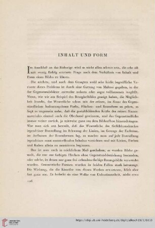 Inhalt und Form