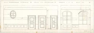 Fischer, Theodor; Nürnberg; Haus Adelsberger - Zimmer OG (Wandabwicklung, Schnitt)