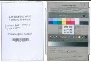 Entnazifizierung Friedrich Ellenberger , geb. 04.08.1897 (Buchhalter)
