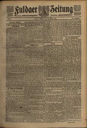 Dritte Ausgabe vom Mittwoch, den 24. März 1909.