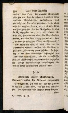 396-419, Einwürfe wider die Religion insgemein.
