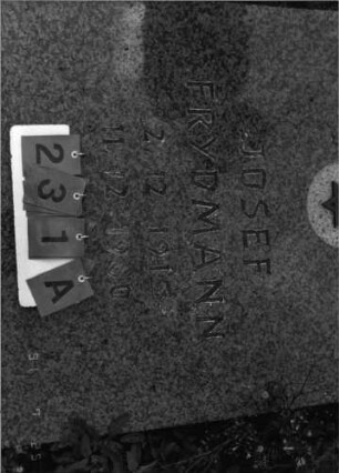 Grabstein 231 A (Detailaufnahme)