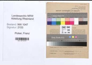 Entnazifizierung Franz Picker , geb. 14.04.1893 (Lehrer)