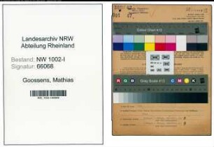 Entnazifizierung Mathias Goossens, geb. 22.03.1884 (Schachtmeister)