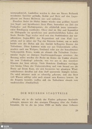Die neueren Stadtteile
