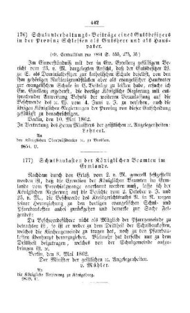 Schulunterhaltungs-Beiträge eines Gutsbesitzers in der Provinz Schlesien als Gutsherr und als Hausvater : [V. Elementarschulwesen]