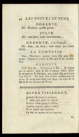 Divertissement.