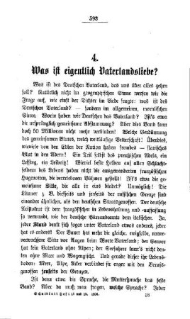 Was ist eigentlich Vaterlandsliebe?