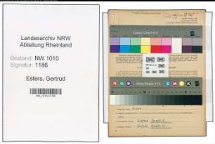 Entnazifizierung Gertrud Esters , geb. 20.09.1919 (Geschaeftsfuehrerin)