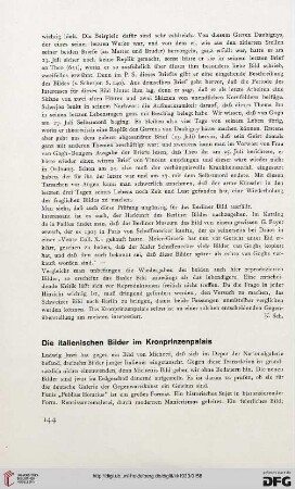 Die Italienischen Bilder im Kronprinzenpalais