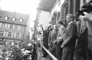 Freiburg im Breisgau: Aufstiegs-Fete des SC Freiburg am Rathaus
