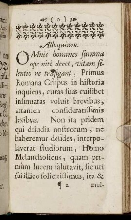 Alloquium.