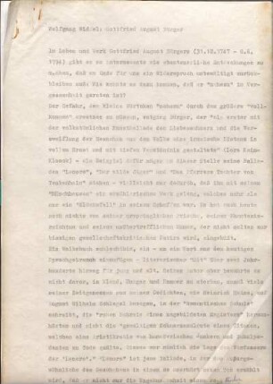 [W188]: Gottfried August Bürger
