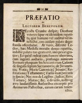 3v-4r, Praefatio Ad Lectorem Benevolum