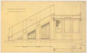 Warenhaus Wertheim, Rosenthaler Straße/Sophienstraße, Berlin 3. Bauabschnitt: Heizverkleidungen im Treppenhaus, 1:10