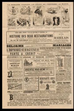 La semaine comique (Le Salon de peinture), par Hadol