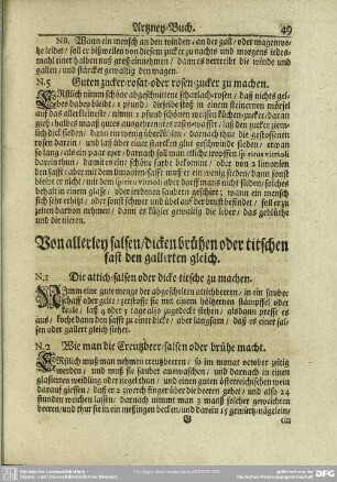 Von allerley salsen, dicken brühen oder titschen fast den gallerten gleich