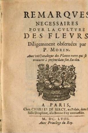 Remarques nécessaires pour la culture des fleurs