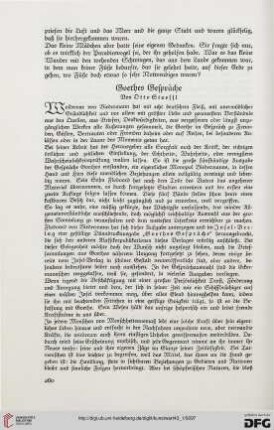 Goethes Gespräche