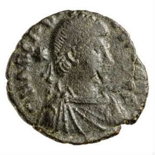 Münze, Aes 4, 406 - 408 n. Chr.