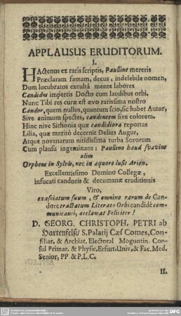 Applausus Eruditorum