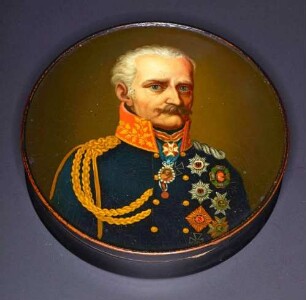 Schnupftabakdose mit Porträt des Feldmarschalls Blücher